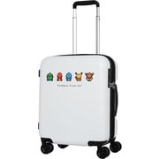 PK-0881-46 ホワイト [スーツケース ハード/ファスナー 拡張タイプ 旅行日数目安：3～4泊 37L/拡張時43L TSロック搭載]