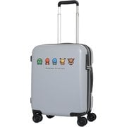 PK-0881-46 グレー [スーツケース ハード/ファスナー 拡張タイプ 旅行日数目安：3～4泊 37L/拡張時43L TSロック搭載]