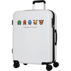 PK-0881-56 ホワイト [スーツケース ハード/ファスナー 拡張タイプ 旅行日数目安：5～6泊 59L/拡張時68L TSロック搭載]