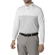 FJ-F24-S16 32095-XL [ゴルフ メンズ トーナルカラーブロック 長袖シャツ XLサイズ ホワイト]