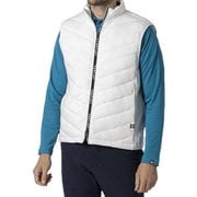 FJ-F24-O02 32220-XL [ゴルフ メンズ 防風ニットラミネーション フルジップ中綿ベスト XLサイズ ホワイト]