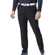 FJ-F24-P04 32252-M [ゴルフ メンズ TWINSOF 撥水裏起毛レジメンタルストライプ ストレッチロングパンツ Mサイズ ブラック]