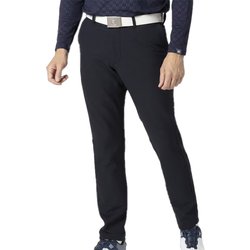 FJ-F24-P04 32252-L [ゴルフ メンズ TWINSOF 撥水裏起毛レジメンタルストライプ ストレッチロングパンツ Lサイズ ブラック]