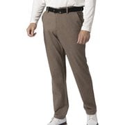 FJ-F24-P12 32155-M [ゴルフ メンズ マイクロチェック ストレッチロングパンツ Mサイズ ブラウン]