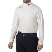 FJ-F24-S08 32196-XL [ゴルフ メンズ 起毛ストレッチ 長袖モックネックシャツ XLサイズ オフホワイト]
