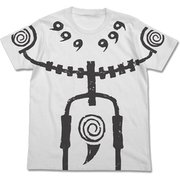 NARUTO-ナルト- 疾風伝 九尾チャクラモード / WHITE Tシャツ Mサイズ [キャラクターグッズ]