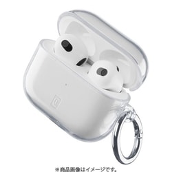 CLEAR CASE AirPods（第3世代）ケース用 カバー カラビナ付 クリア CLEARAIRPODS3T