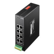 スイッチングハブ 産業用 ギガビット POE 最大90W 高耐久 8ポート 静音 EMS認証 EMI認証 DINレール 冗長電源対応 LED搭載 メタル筐体 ファンレス コンパクト LAN-GIGAPOEFA84