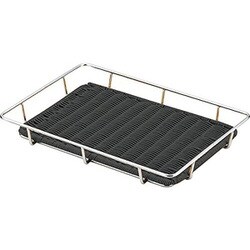 シルバースチールパンラック パントレー付 40型 ブラックBB-824-BK 603443