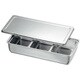 KO 18-8調味料入バット3ッ組（舟形中子付） 621038