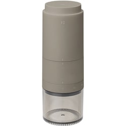 XKM-J110-TH [コニカル式電動コーヒーミル タンク容量110ml コードレスの充電式タイプ ブラウングレー]