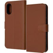 RT-S859ELC1/DK [シンプルスマホ7/BASIO active2/シンプルスマホ6/BASIO active用 Like standard 耐衝撃 手帳型レザーケース シンプル マグネット/ブラウン]