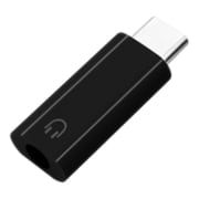 RHEC35D03BK [タイプC 3.5mmステレオミニプラグ 変換 アダプタ DAC搭載 通話対応 デジタルアナログコンバーター ブラック]