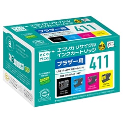 ブラザー用 LC411互換 ECI-BR411-4P