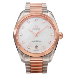 オメガ Seamaster Aqua Terra 150M コーアクシャル マスター クロノメーター レディース メタルベルト 並行輸入品 5年保証 220.20.38.20.55.001