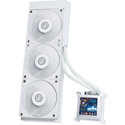 大型液晶モニタ搭載 簡易水冷キット HydroShift LCD 360S ホワイト LL-HS-LCD-360S-WT