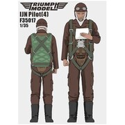 TRFF35017 1/35 日本海軍 パイロット 4 [組立式プラスチックモデル]