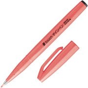 ぺんてる カラー筆ペン 筆タッチサインペン Neon Color Edition 蛍光レッド SES15C-FB