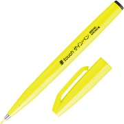 ぺんてる カラー筆ペン 筆タッチサインペン Neon Color Edition 蛍光イエロー SES15C-FG