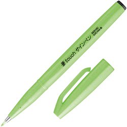 ぺんてる カラー筆ペン 筆タッチサインペン Neon Color Edition 蛍光グリーン SES15C-FK