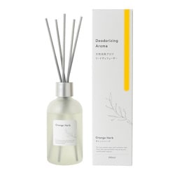 06-120-6210 [天然消臭アロマ リードディフューザー オレンジハーブ 100ml]