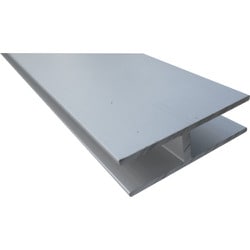 FM183S [アルミモールH型ハカマ 25X5 シルバー 1m]