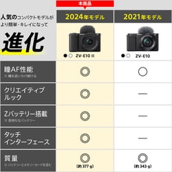 ヨドバシ.com - ソニー SONY VLOGCAM ZV-E10 II ダブルズーム