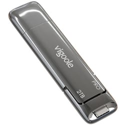 スティック型 超高速USB SSDドライブ MVNe SSD搭載 Type-C/USB-A両対応接続 USB3.2 Gen2（10G転送） 2TB SD301_PRO_2TB