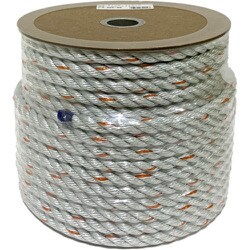 PRDP-N6 [ロープ ダイヤロープドラム巻（GG色/オレンジ線入） 12mm×45m]