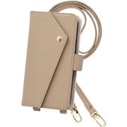2Way-XP1-6-MT [Xperia 1 VI 用 ケース 手帳型 2Way スマホショルダー スマホケース シンプル くすみカラー エレガンテ Elegante/ミルクティー]