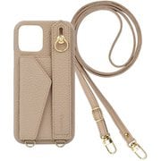 BS-AQWI4-MT [AQUOS wish4 用 ケース ベルト付きショルダーケース スマホケース ショルダータイプ くすみカラー スタンド機能 エレガンテ Elegante/ミルクティー]
