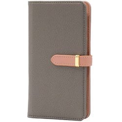 BD-IP15PS-CC [iPhone 15 Plus 用 ケース 手帳型 ベルテッド スマホケース シンプル スタンド機能 エレガンテ Elegante/チャコール]