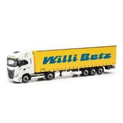HE317931 1/87 イベコ S-Way LNG カーテンキャンバスセミトレーラー Willi Betz [コレクションミニカー]