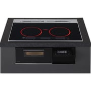 IHクッキングヒーター Aシリーズ 家庭用ビルトインタイプ200V 鉄・ステンレス対応 3口IH 幅75cmタイプ ジェットブラック KZ-CA17TK