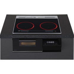 IHクッキングヒーター Aシリーズ 家庭用ビルトインタイプ200V 鉄・ステンレス対応 2口IH 幅60cmタイプ ジェットブラック KZ-CA16WK