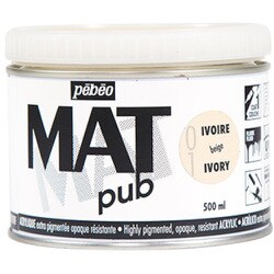257001 [マットピュブ 500ml NO.01 アイボリーベージュ]