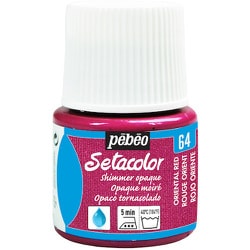 295064 [布用水性アクリル絵具セタカラーシマー 45ml オリエンタルレッド]