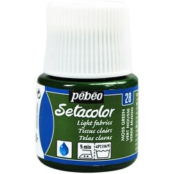 329028 [布用水性アクリル絵具セタカラー透明色 45ml モスグリーン]