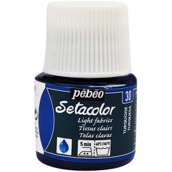 329030 [布用水性アクリル絵具セタカラー透明色 45ml ターコイズ]