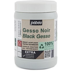 818623 [スチューディオ グリーン アクリリック ブラックジェッソ 225ml]