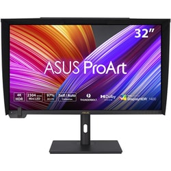 液晶モニター/ProArt/32型/4K（3840×2160）/IPSパネル/ノングレア/DisplayHDR 1400/HDMI×2 Thunderbolt 4×2 DP×1/3年保証/国内正規品 PA32UCXR