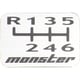 ZZPP25J [MONSTER シフトパターンプレー ト6MT用 B]