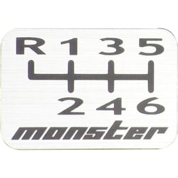 ZZPP25J [MONSTER シフトパターンプレー ト6MT用 B]