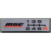 ZZPP25E [MSE シフトパターンプレート ZC32S-6MT用]