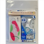 限定 テープのり ピットエアーミニ つめ替えタイプ チェリー柄 お得パック CAS-CRC