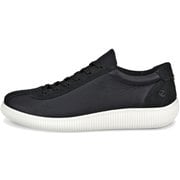 SOFT ZERO LACE UP LEA WOMEN'S SNEAKER 22025351052 BLACK/BLACK EU35(22.5cm) [ウォーキングシューズ レディース]