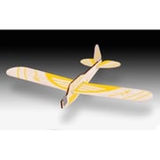 24329 「フライングアクション」 木製飛行機キット バルサバード イエロー [組立式グライダー]