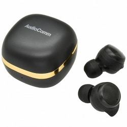 完全ワイヤレスイヤホン AudioComm Bluetooth対応 ブラック HP-W430N-K