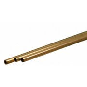 KS8126 真鍮パイプ 外径3/32インチ（2.39mm） 内径1.68mm 長さ12インチ（300mm） 3本入り [工作用素材]