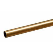 KS8131 真鍮パイプ 外径1/4インチ（6.35mm） 内径5.64mm 長さ12インチ（300mm） 1本入り [工作用素材]